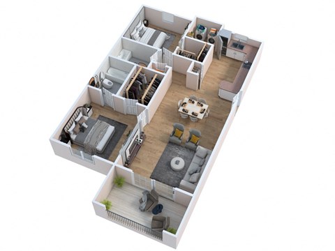 bedroom floor plan  the heights apartments